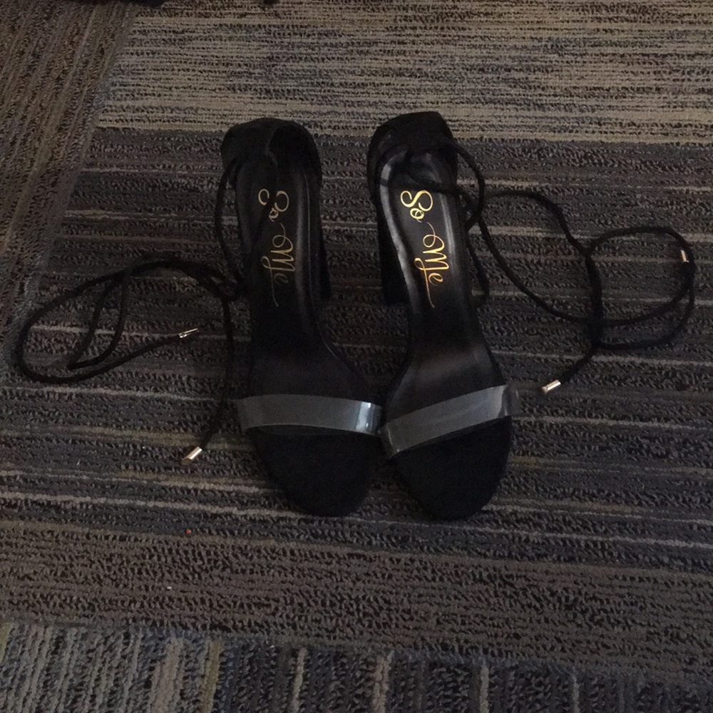 High heeled lace up shoes (price negotiable)